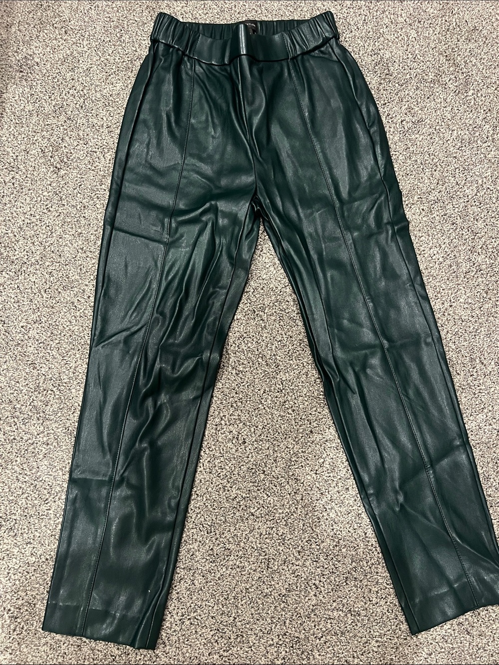 Ann Taylor Dark Green Faux Leather Men's Pants